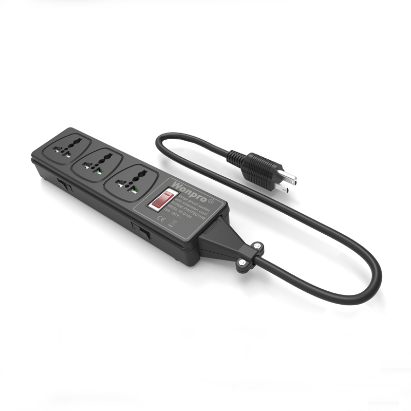 Universal Outlet Power Strip with Surge Protection